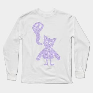 Ghostly Cat Long Sleeve T-Shirt